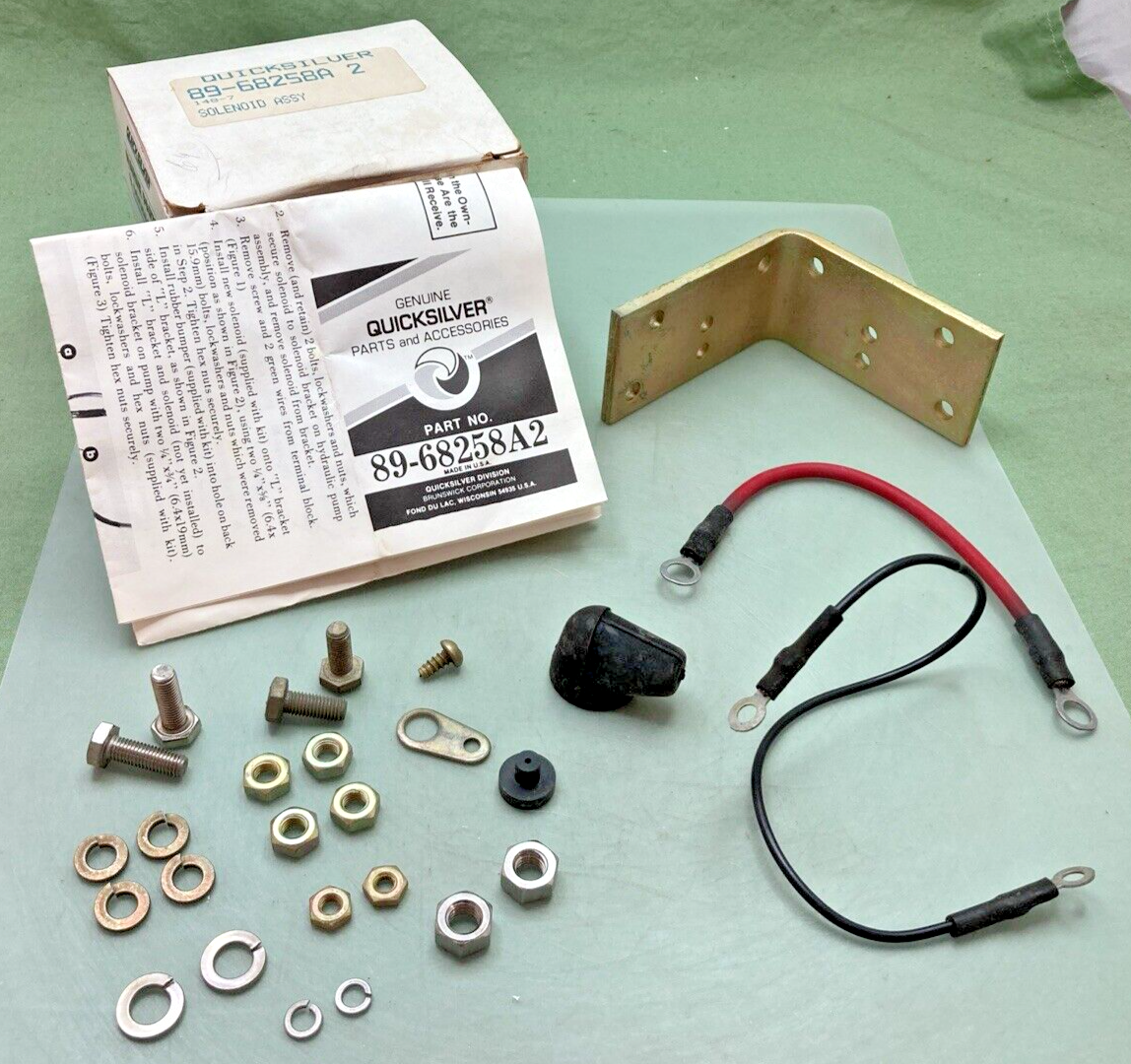 NEW QUICKSILVER 89-68258A2 SOLENOID ASSY, INCOMPLETE KIT