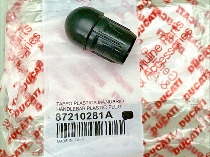QTY 2 NEW GENUINE DUCATI 87210281A BALANCER SET, HANDLE BAR PLASTIC PLUG