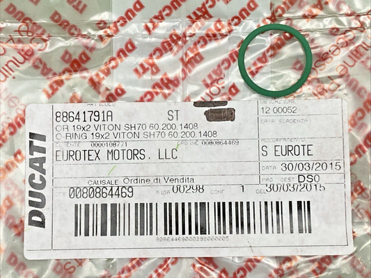 NEW GENUINE DUCATI 88641791A O-RING 19x2
