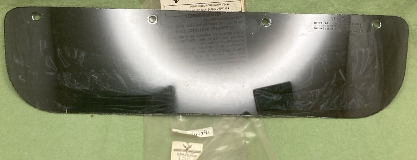 NEW PAULSON HELMET VISOR FACE SHIELD DARK SMOKE LEXAN COATED 7-1/4 - 7-3/8