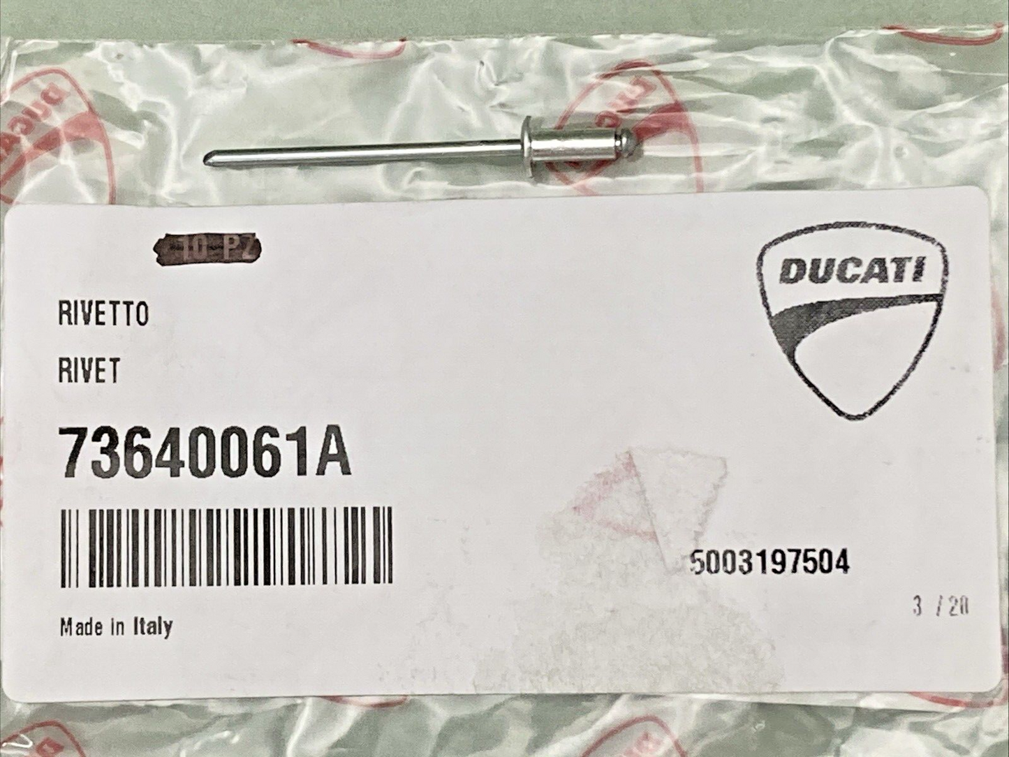 NEW GENUINE DUCATI 73640061A RIVET