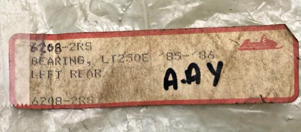 NEW MARSHALL 6208-2RS  Suzuki Two Side Rubber Seal Ball Bearing 40x80x18 6208