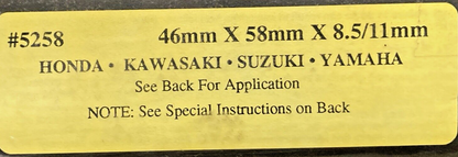 NEW LEAK PROOF FORK SEALS 5258 46MM X 58MM X 8.5/11 MM KAWA, SUZUKI, YAMAHA, HON