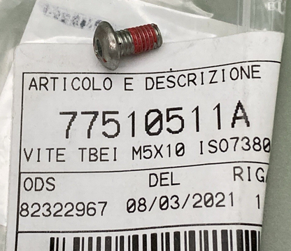 NEW GENUINE DUCATI 77510511A SCREW TBEI M5X10