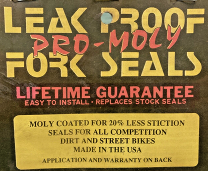 NEW LEAK PROOF SEALS 5242 FORK SEAL KIT, 41.65mm X 55mm, 42MM FORK
