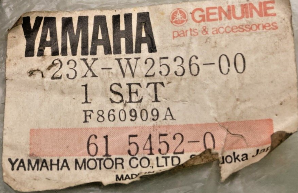 NEW GENUINE YAMAHA 23X-W2536-00 BRAKE SHOE SUPERSEDED BY 3KGW253E-00-00