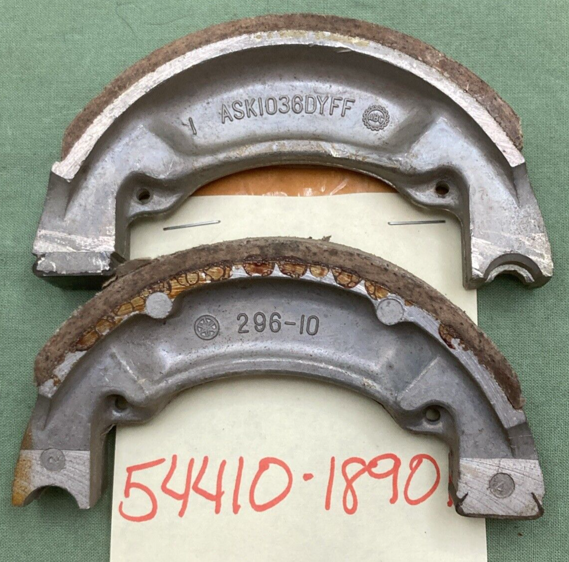 NEW REPLACES SUZUKI 54410-18901 BRAKE SHOE SET OFF-ROAD MOTORCYCLE