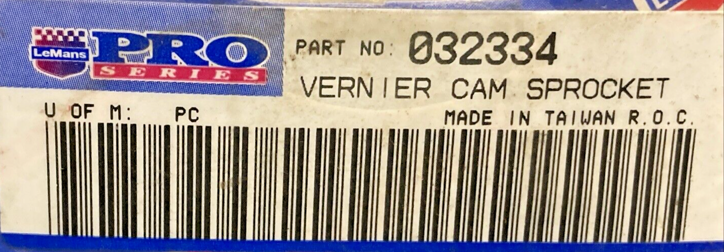 NEW REPLACES PRO SERIES 032334 VERNIER CAM SPROCKET, 32T