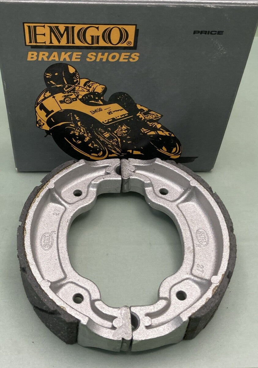 NEW REPLACES EMGO 93-27277 BRAKE SHOES, GROOVE SHOE130 X28 MM