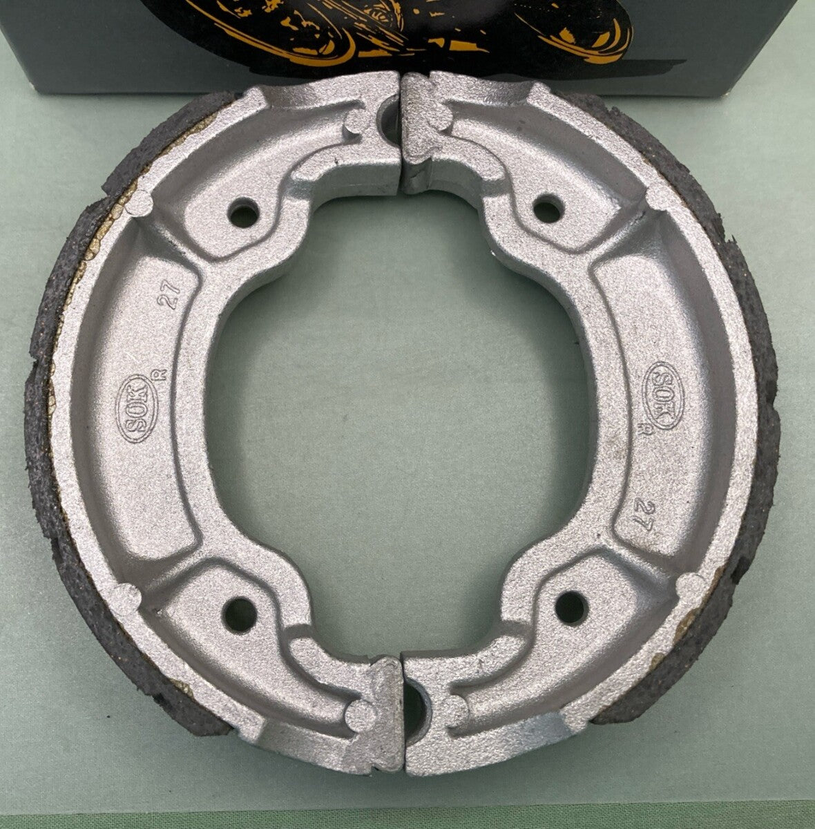 NEW REPLACES EMGO 93-27277 BRAKE SHOES, GROOVE SHOE130 X28 MM
