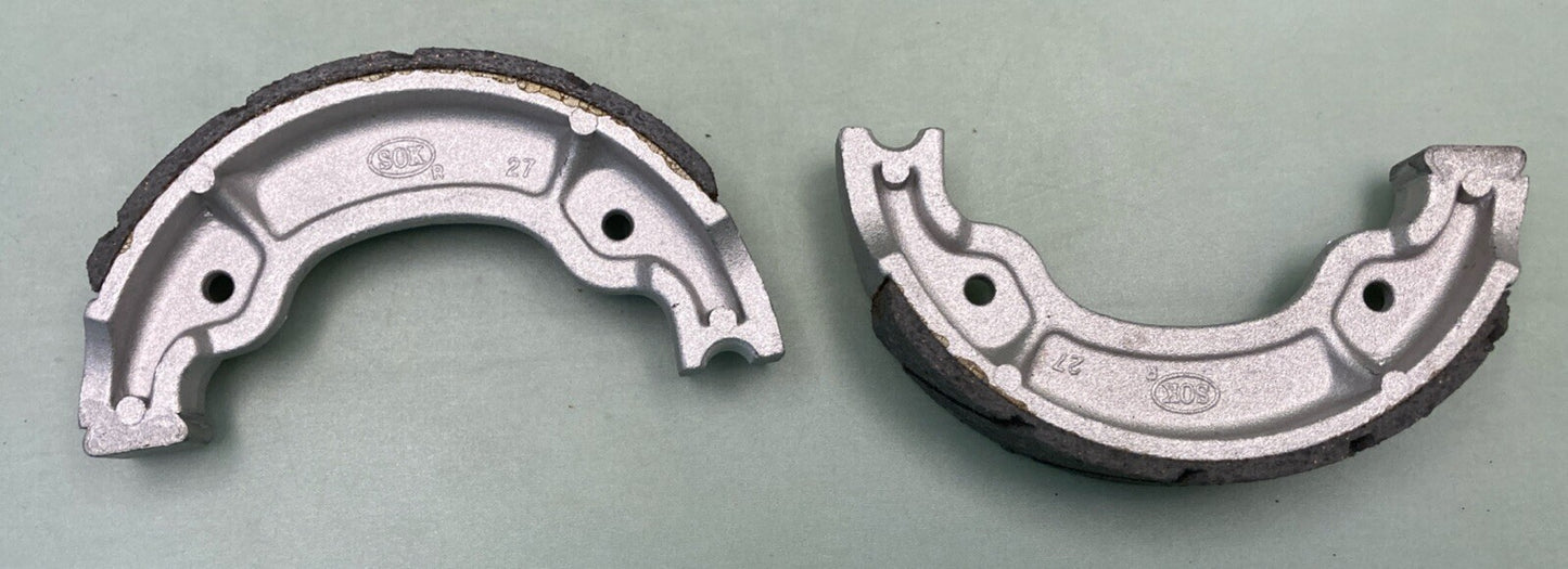 NEW REPLACES EMGO 93-27277 BRAKE SHOES, GROOVE SHOE130 X28 MM
