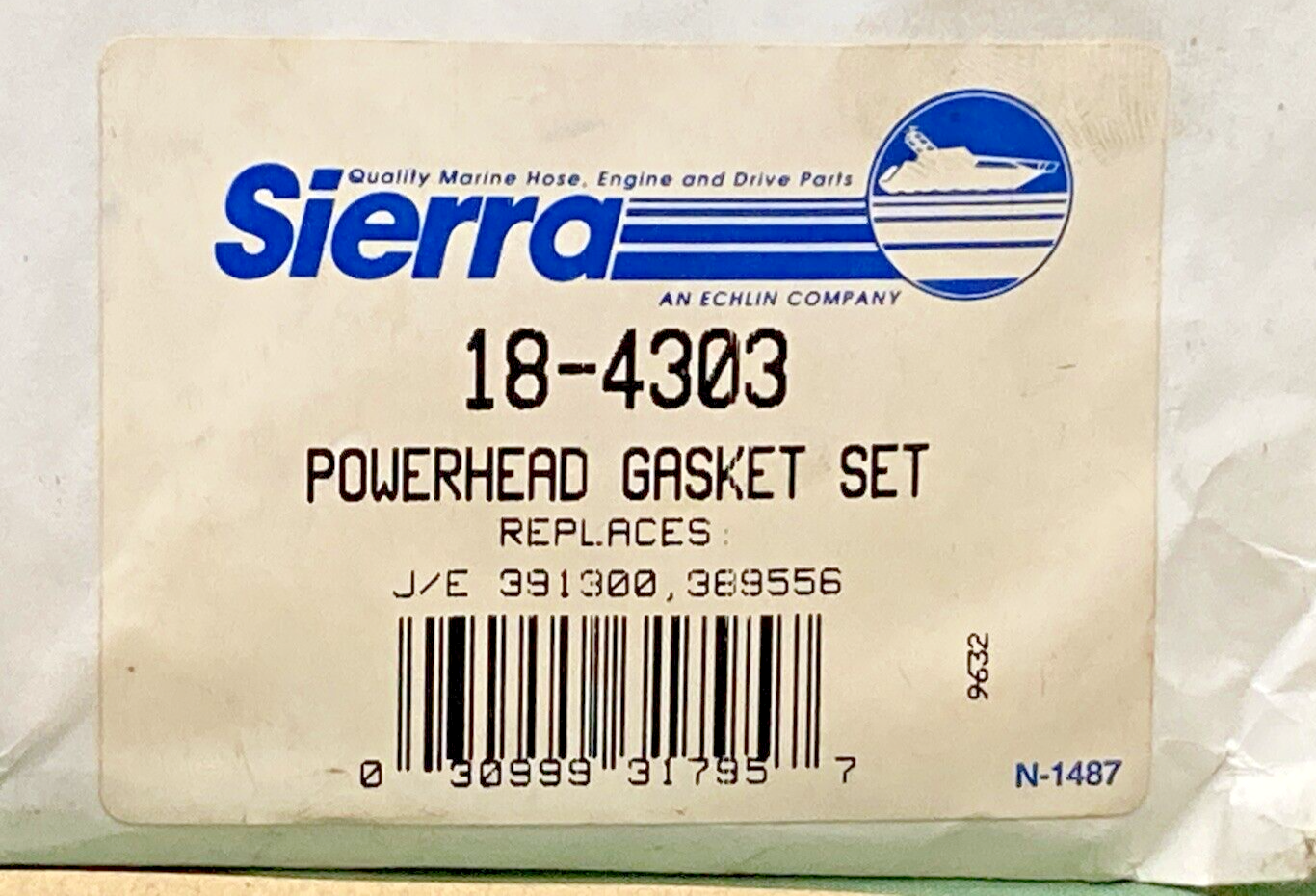 NEW SIERRA 18-4303 POWERHEAD GASKET SET, INCOMPLETE KIT