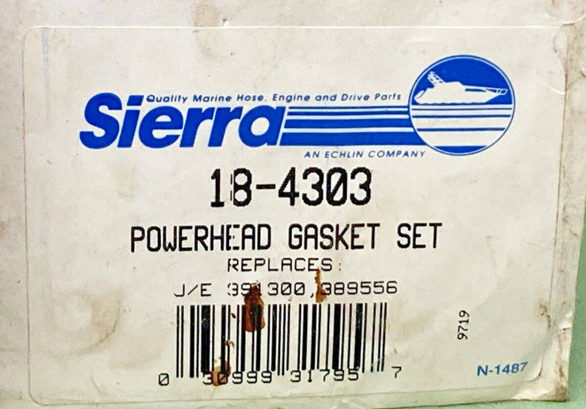 NEW SIERRA 18-4303 POWERHEAD GASKET SET, INCOMPLETE KIT