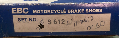 NEW GENUINE EBC S612 BRAKE SHOE SET MOTORCYCLE FOR SUZUKI T500