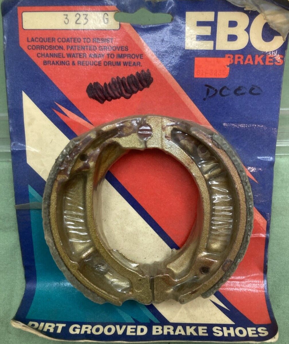 NEW GENUINE EBC 323G BRAKE SHOE SET SINTERED GROOVED MOTORCYCLE