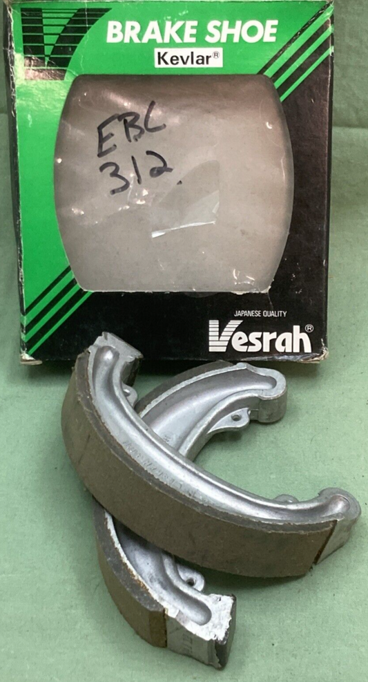 NEW GENUINE VESRAH VB-125 BRAKE SHOE SET MOTORCYCLE FOR HONDA