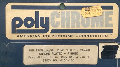 NEW GENUINE POLYCHROME 0155-100 IGNITION OIL PUMP COVER FINNED FOR YAMAHA