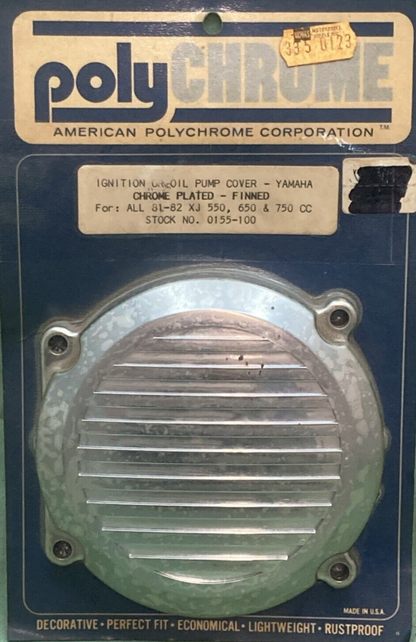 NEW GENUINE POLYCHROME 0155-100 IGNITION OIL PUMP COVER FINNED FOR YAMAHA