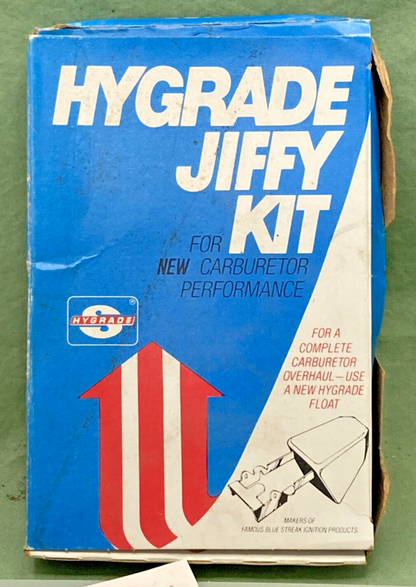 NEW HYGRADE JIFFY KIT 1625 FOR CARBURETOR OVERHAUL, INCOMPLETE KIT