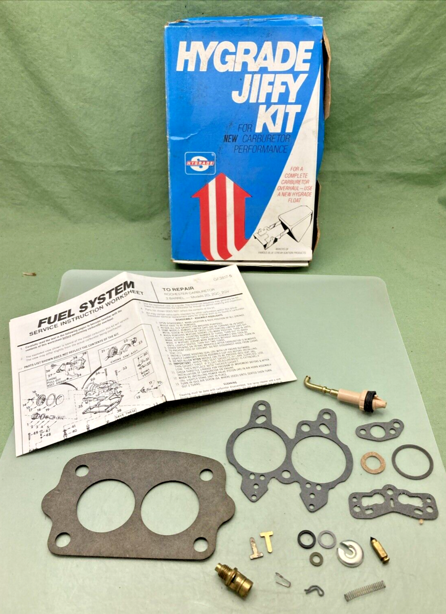 NEW HYGRADE JIFFY KIT 1625 FOR CARBURETOR OVERHAUL, INCOMPLETE KIT