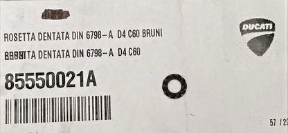 QTY 5 NEW GENUINE DUCATI  85550021A TOOTHED LOCK WASHER