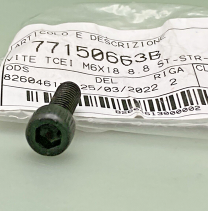 NEW GENUINE DUCATI 77150663B SCREW TCEI M6X18