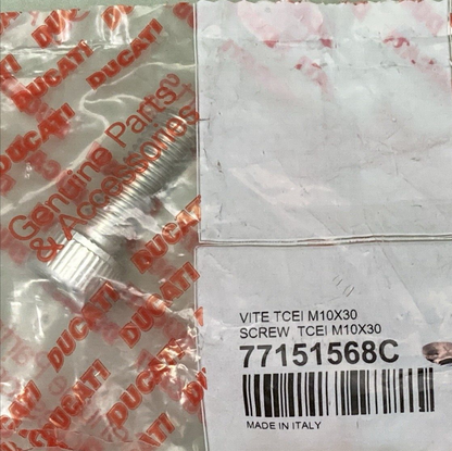 NEW GENUINE DUCATI 77151568C SCREW M10X30