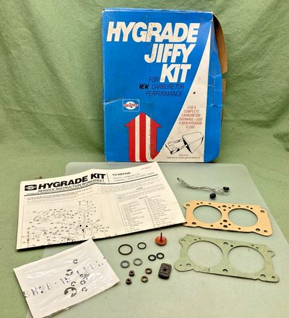 NEW HYGRADE JIFFY KIT 1599 FOR CARBURETOR OVERHAUL, INCOMPLETE KIT