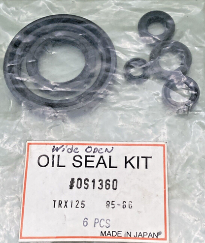 NEW WIDE OPEN 0S1360 OIL SEAL KIT, TRX 125 85-66