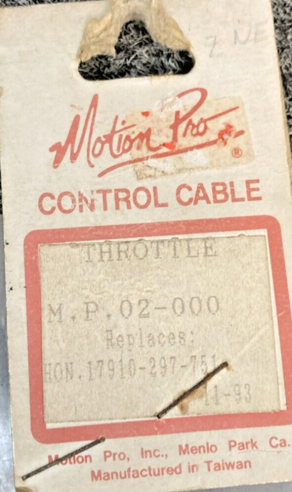 NEW MOTION PRO 02-000 THROTTLE BLACK,  HONDA