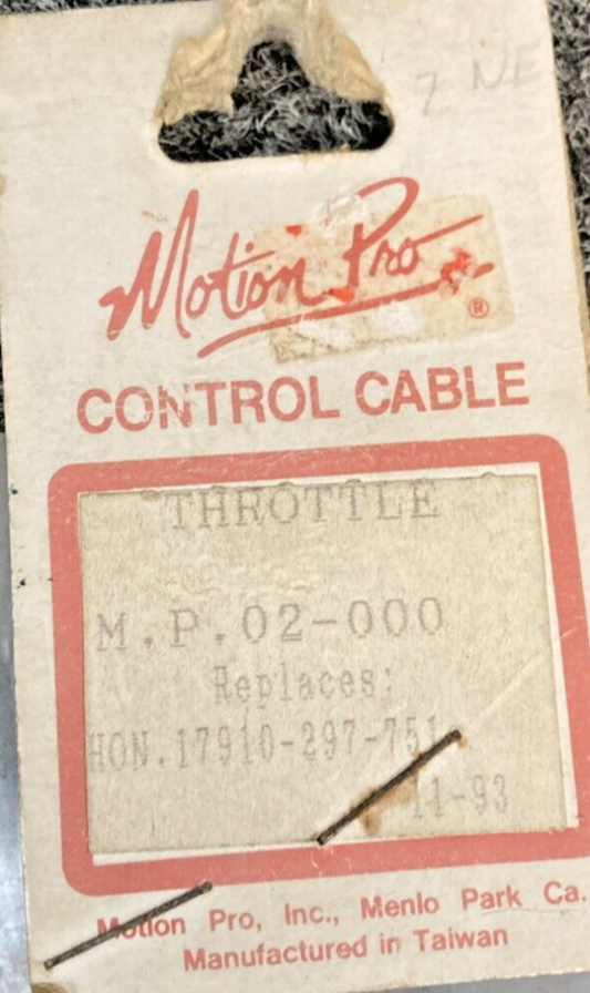 NEW MOTION PRO 02-000 THROTTLE BLACK,  HONDA