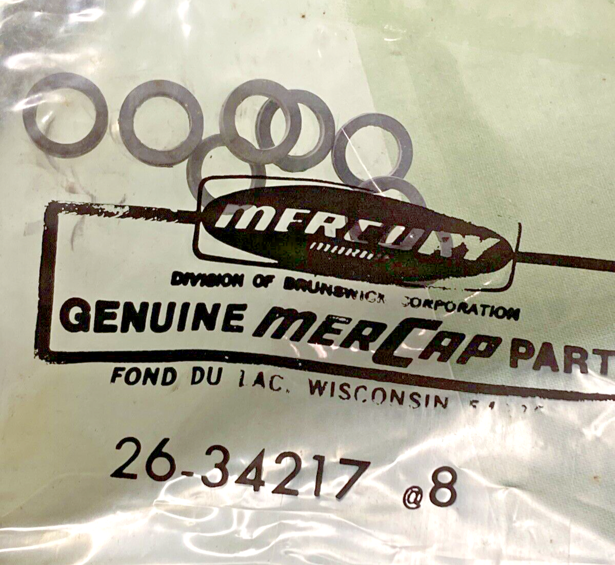 NEW MERCURY 27-34604A2 CYLINDER HEAD GASKET SET, INCOMPLETE KIT