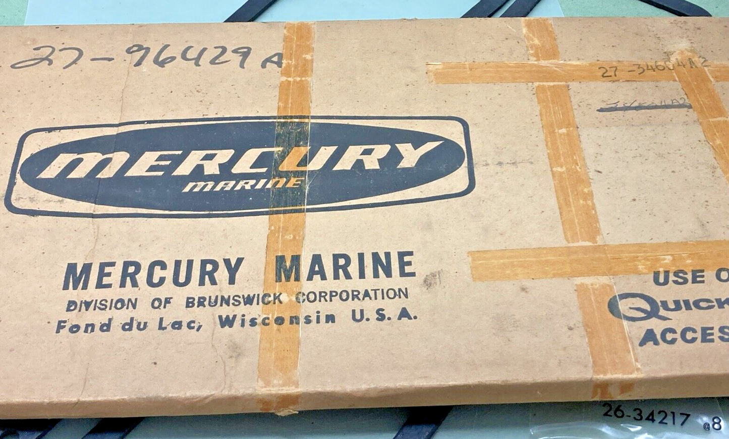 NEW MERCURY 27-34604A2 CYLINDER HEAD GASKET SET, INCOMPLETE KIT