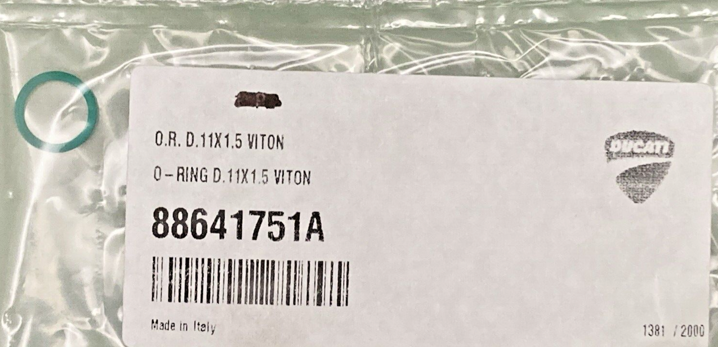 NEW GENUINE DUCATI 88641751A O-RING 11X1.5