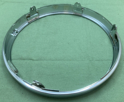 NEW GENUINE EMGO 66-64334 Chrome Headlight Rim 7" Ring Retainer Kit Complete