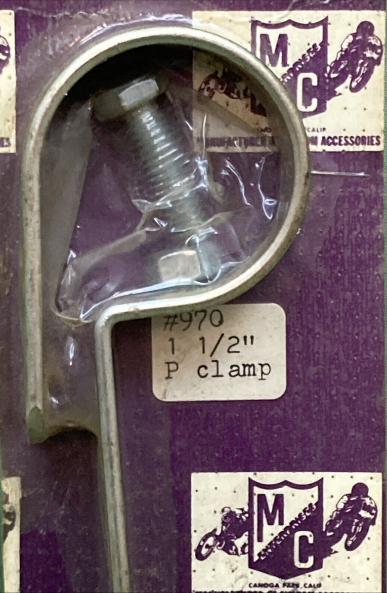NEW MC PERFOMANCE 970 P CLAMP 1-1/2" W/ HARDWARE MOTORCYCLE