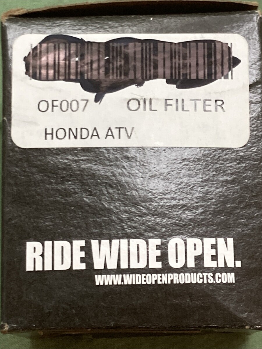 NEW WIDE OPEN OF007 OIL FILTER FOR HONDA ATV