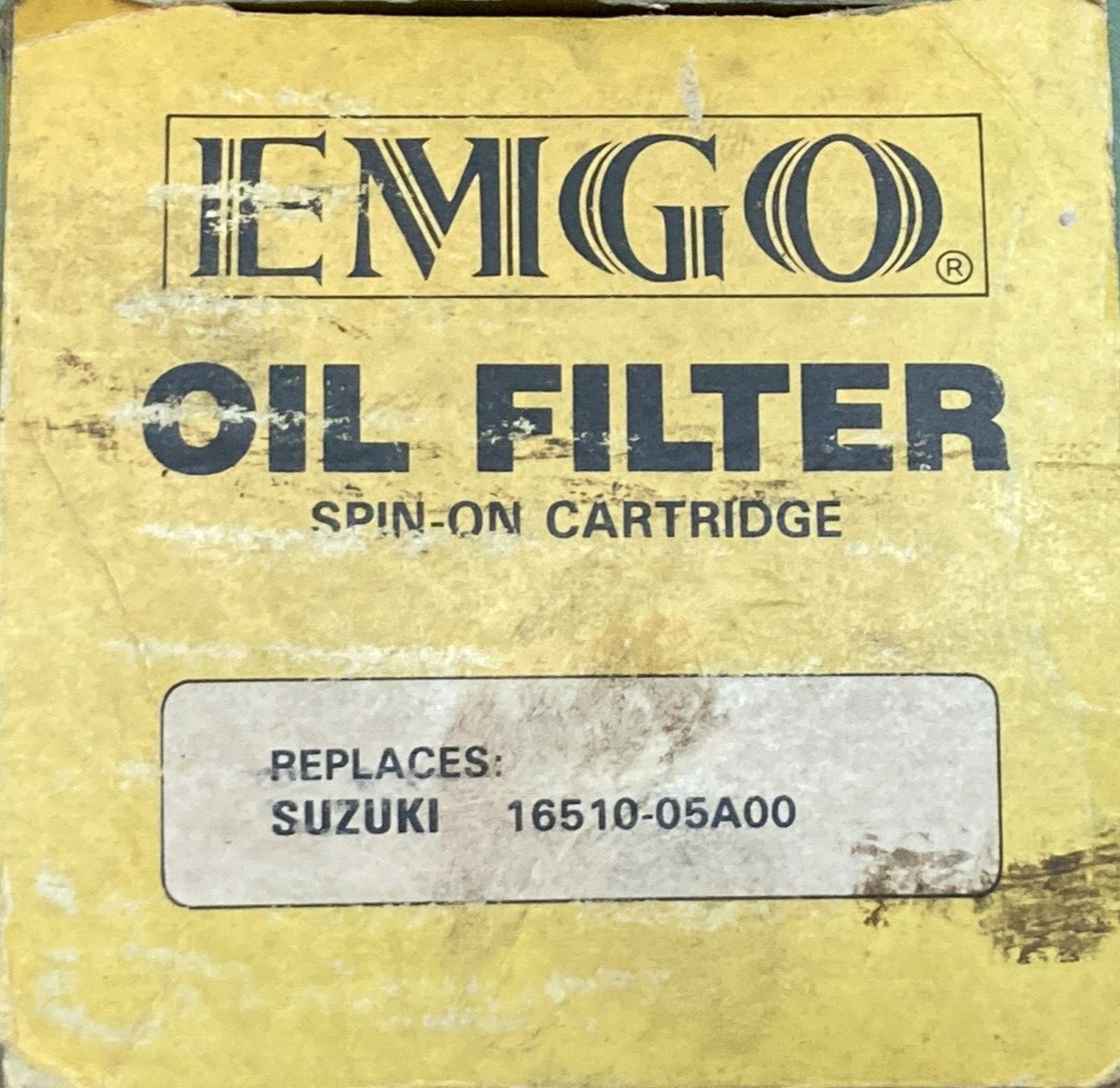 NEW GENUINE EMGO 10-55600 OIL FILTER BLACK SPIN-ON FOR SUZUKI MOTORCYCLE