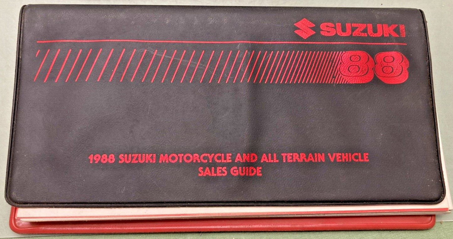 GENUINE SUZUKI 99921-88000 MOTORCYCLE AND ALL TERRAIN VEHICLE SALES GUIDE 1988