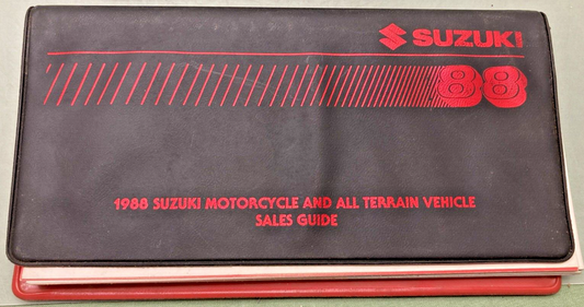 GENUINE SUZUKI 99921-88000 MOTORCYCLE AND ALL TERRAIN VEHICLE SALES GUIDE 1988