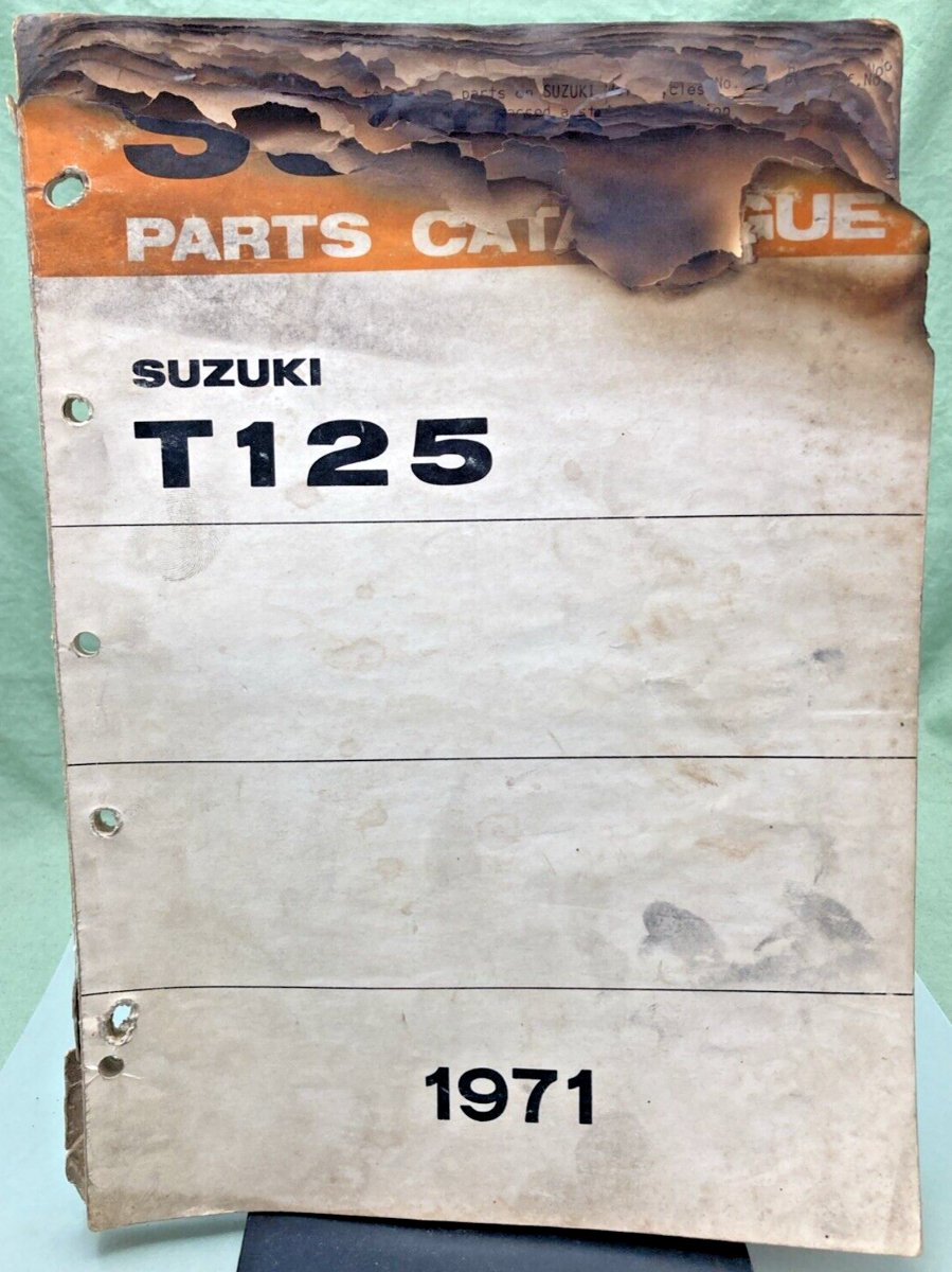 GENUINE SUZUKI T125 PARTS CATALOGUE 1971