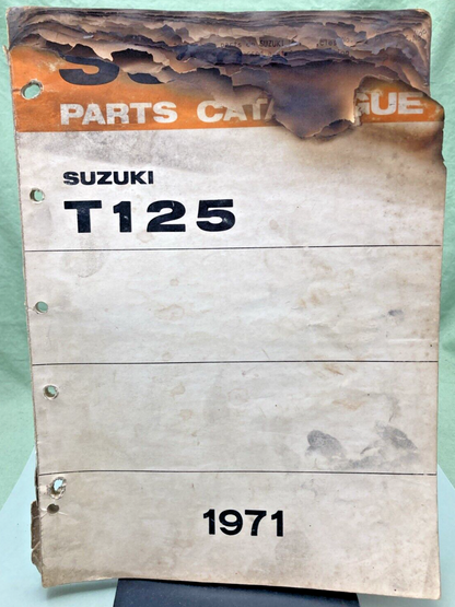 GENUINE SUZUKI T125 PARTS CATALOGUE 1971
