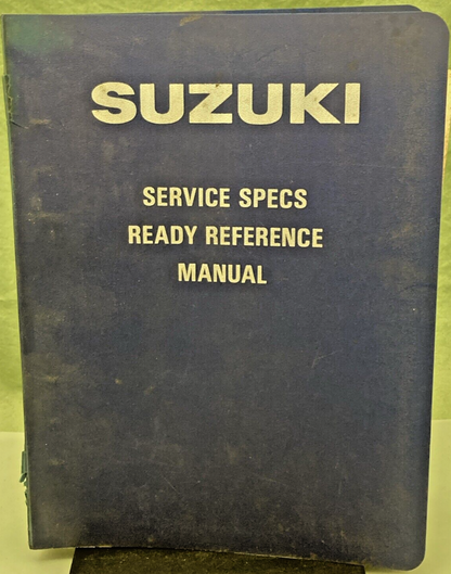 GENUINE SUZUKI 99923-00739 C MODEL READY REFERENCE SERVICE SPECIFICATIONS 1977