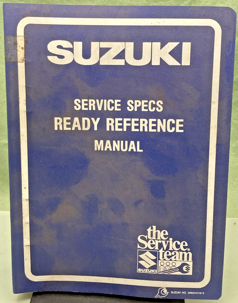 GENUINE SUZUKI 99923-03851 F MODEL READY REFERENCE SERVICE SPECIFICATIONS 1985