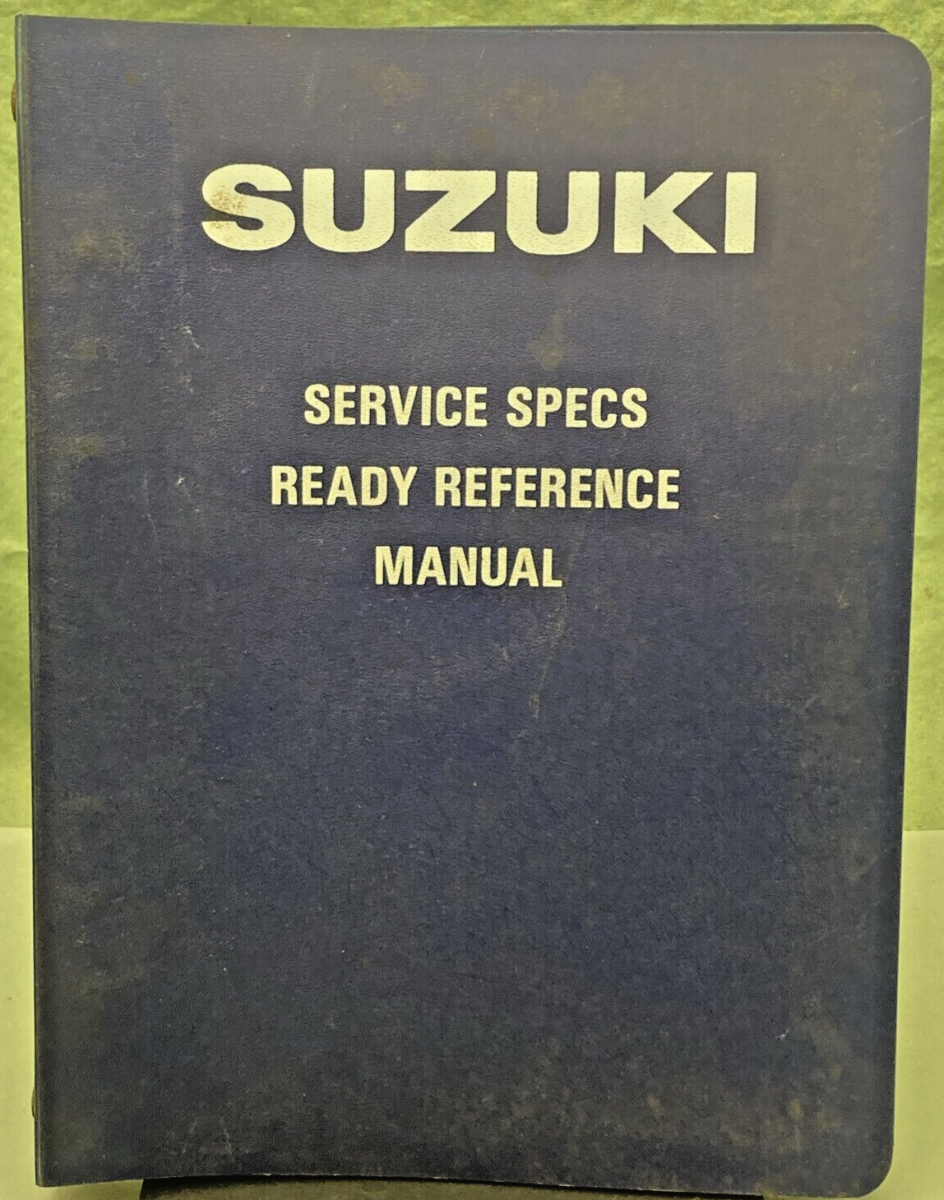 GENUINE SUZUKI 99923-00106 N MODELS READY REFERENCE SERVICE SPECIFICATIONS 1979