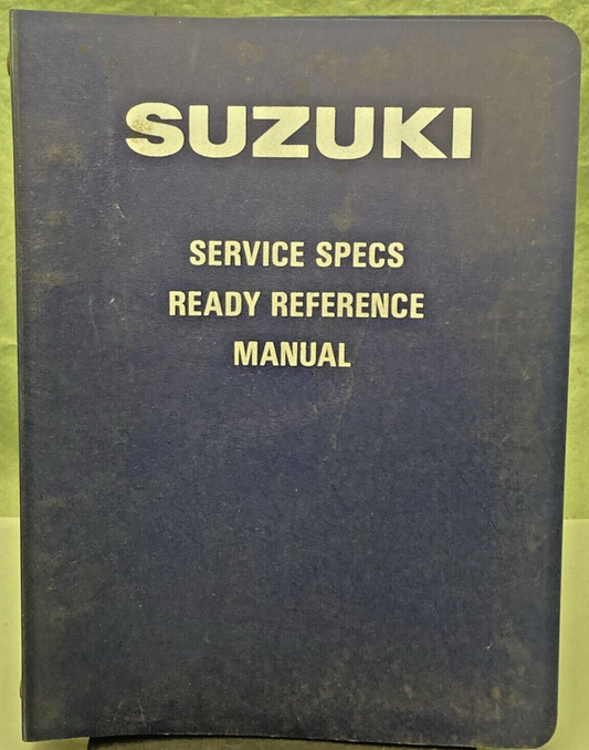 GENUINE SUZUKI 99923-00106 N MODELS READY REFERENCE SERVICE SPECIFICATIONS 1979