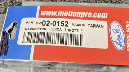 NEW MOTION PRO 02-0152 THROTTLE CABLE