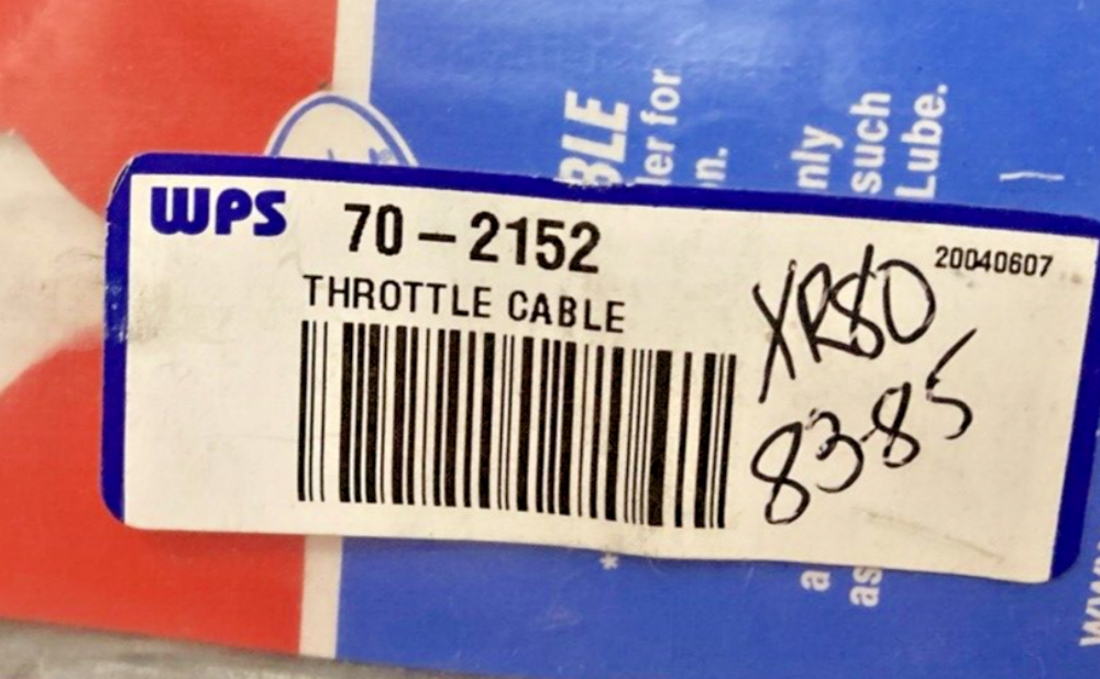 NEW MOTION PRO 02-0152 THROTTLE CABLE