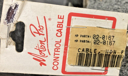NEW MOTION PRO 02-0167 BLACK VINYL FRONT BRAKE CABLE