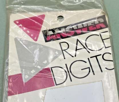 NEW ANSWER RACE DIGITS WHITE VINYL #4 DECAL 8"